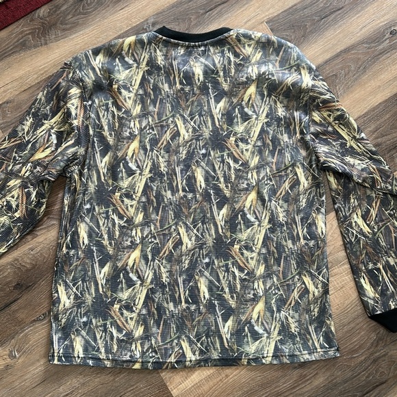 True Timber Camo Shirt Men’s Large Green/Tan Camouflage Hunting Long Sleeve - Picture 12 of 15